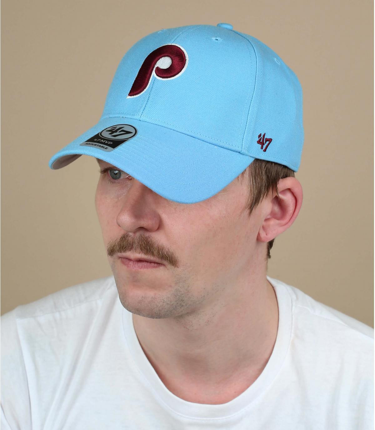 blue P cap MVP Phillies Cooperstown